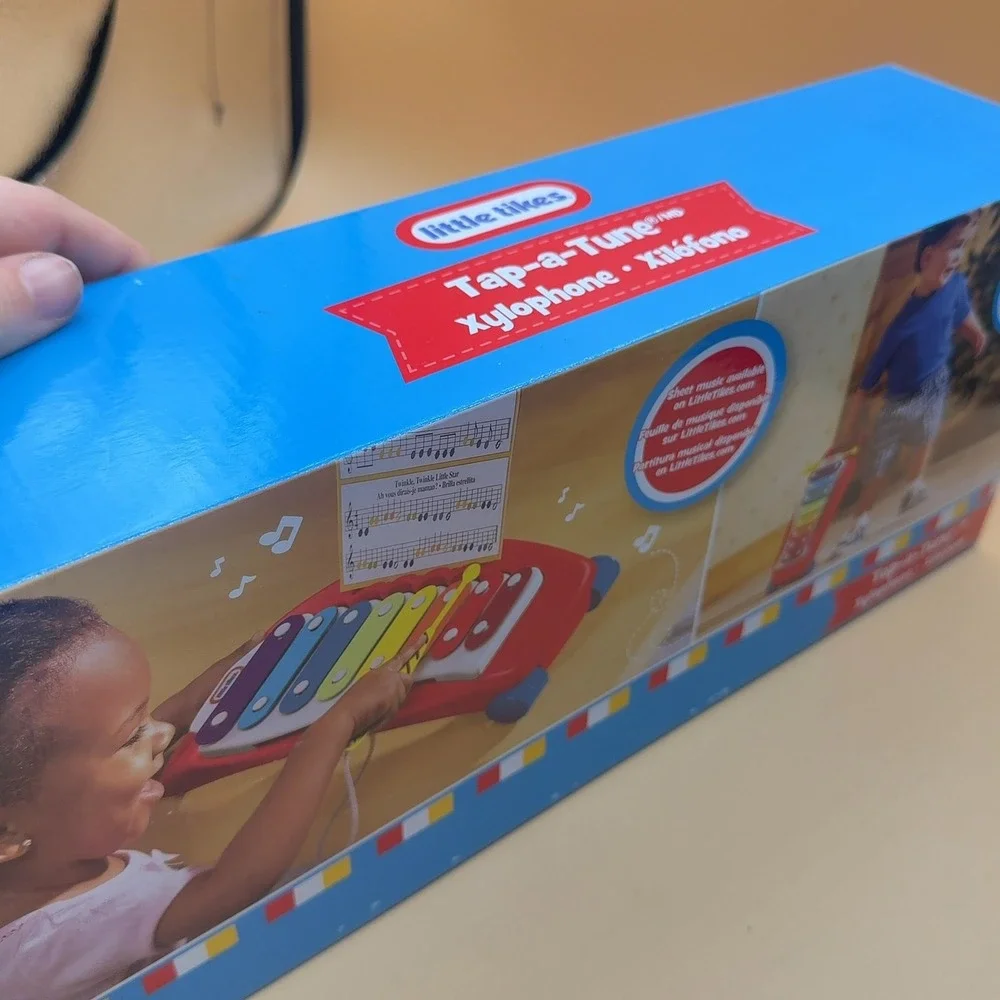Little Tikes Tap-a-Tune Xylophone Pull-Along Toy Red Rainbow New with Box